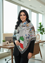 Load image into Gallery viewer, Kuwait Artful Scarf
