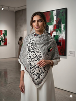 Load image into Gallery viewer, Kuwait Calligraphy Scarf - Square

