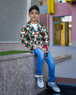 Load image into Gallery viewer, Biker Jacket - Unisex العيد الوطني
