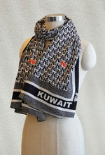 Load image into Gallery viewer, Kuwait Monogram Scarf
